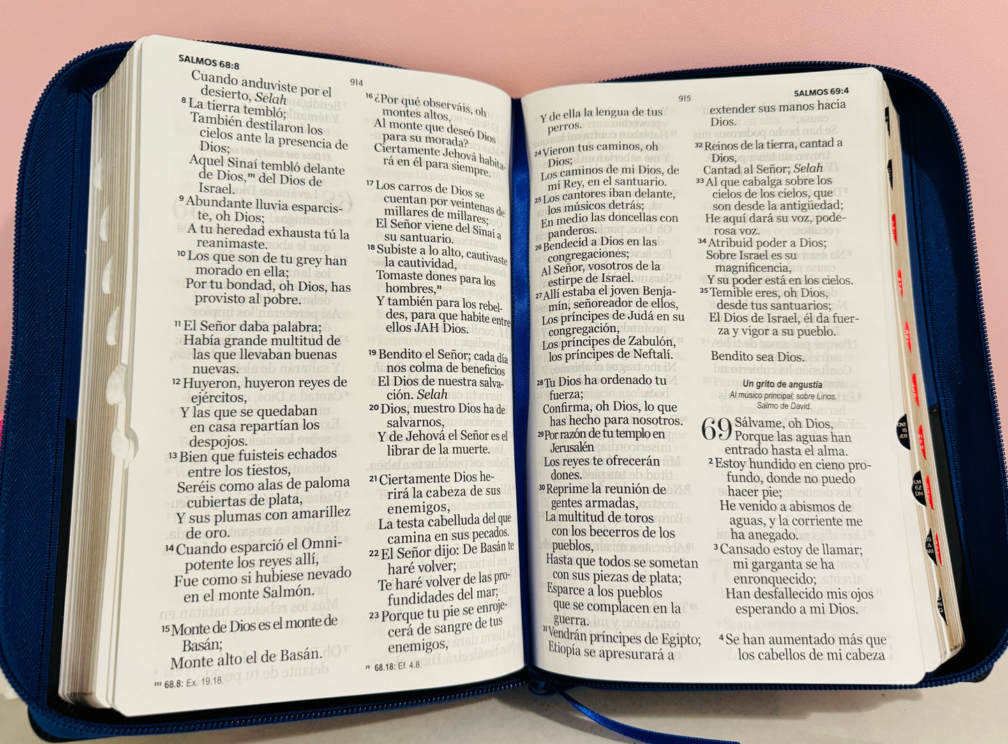 Biblia con Cierre Letra Gigante Manual 14 puntos con Nombre