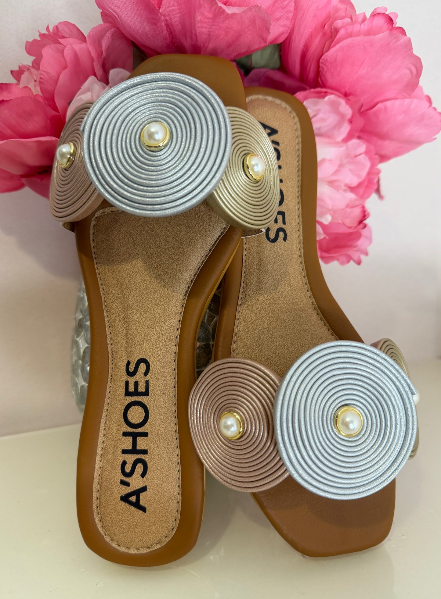 Sandalias tri-color