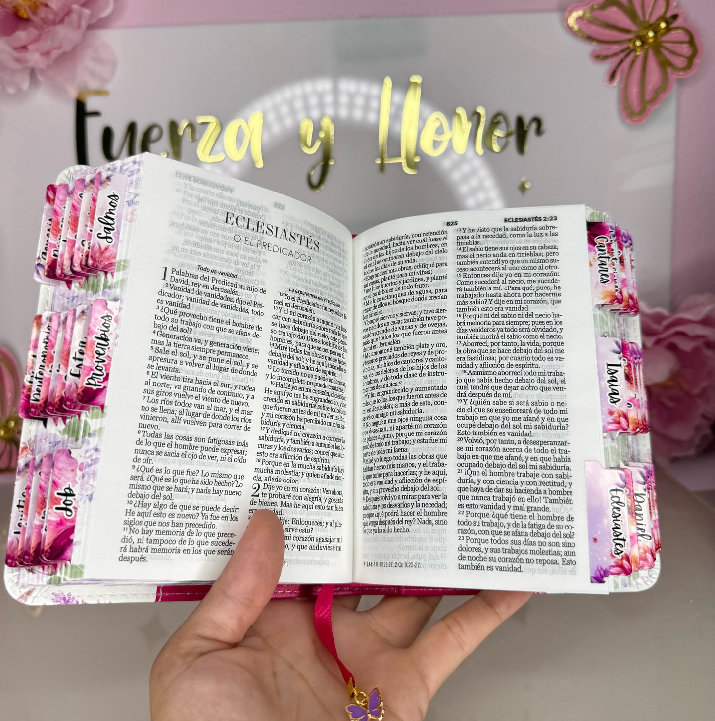 Biblias tamaño bolsillo personalizada con nombre y separadores