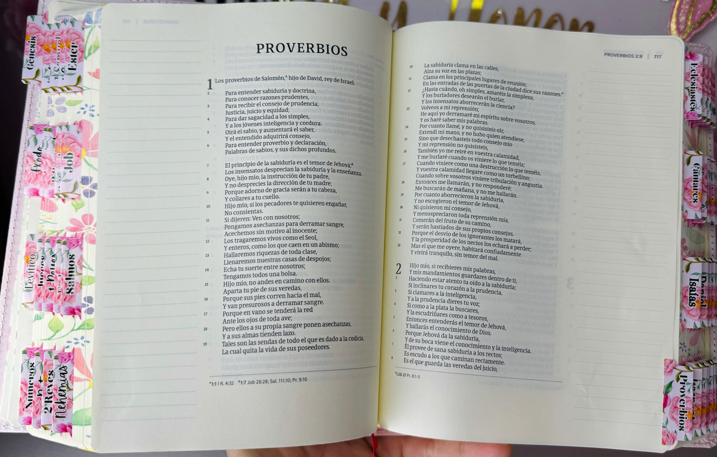 Biblia de Apuntes RV 1960 Personalizada con Nombre y 66 Separadores