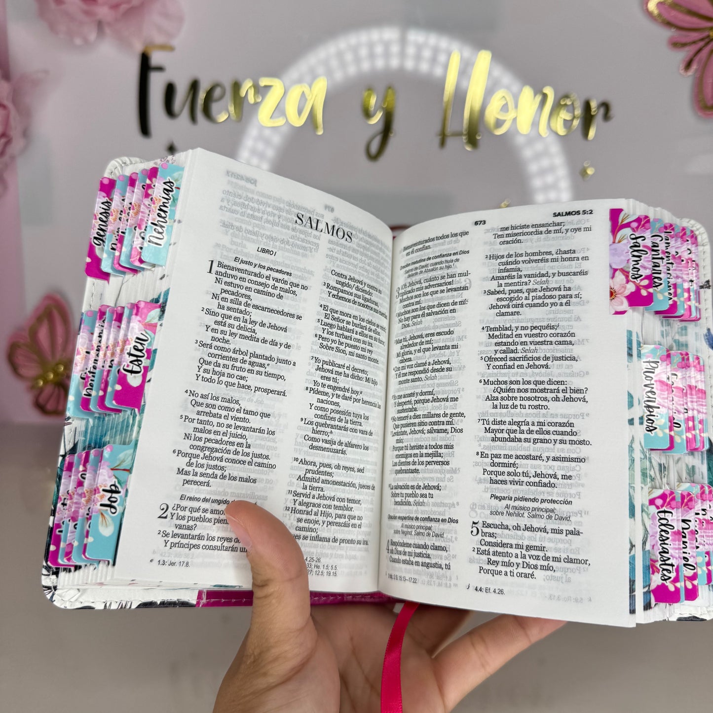 Biblias tamaño bolsillo personalizada con nombre y separadores