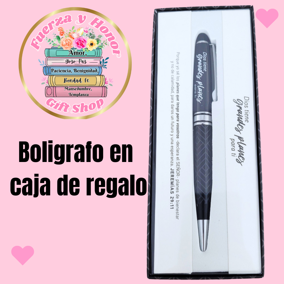 Bolígrafo Dios tiene grandes planes para ti