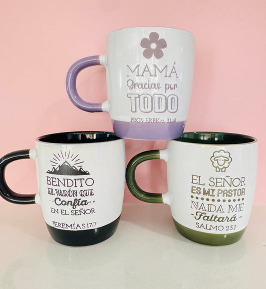 Tazas con textos
