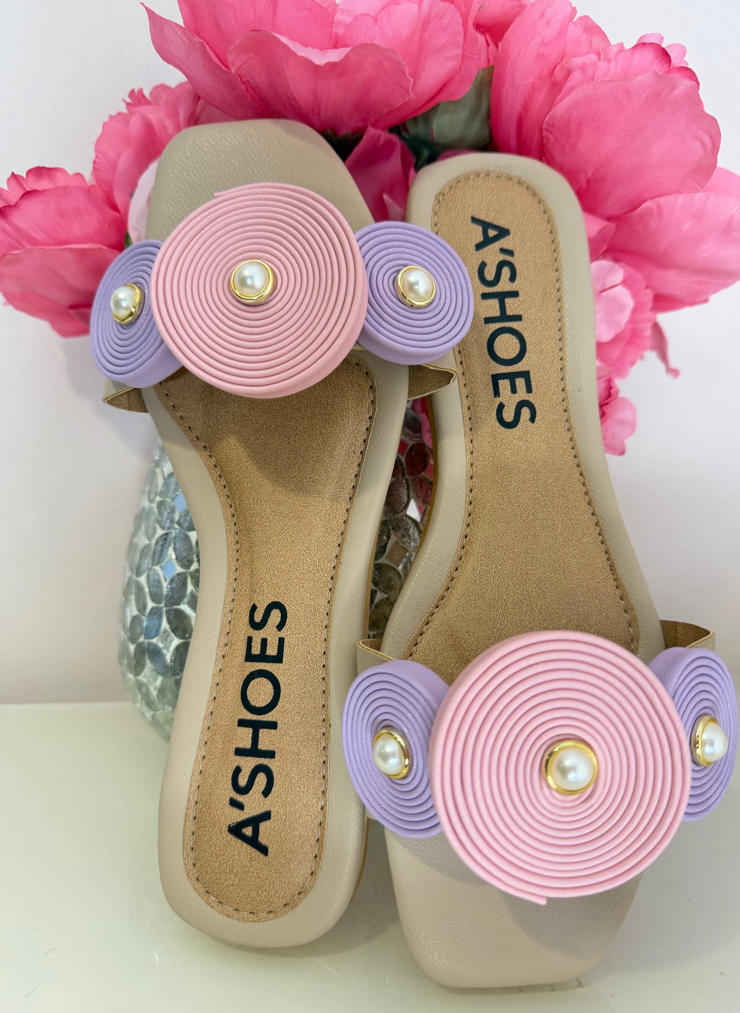 Sandalias tri-color