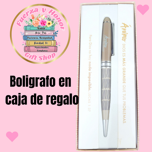 Boligrafo Animo, Dios es mas grande que tus problemas